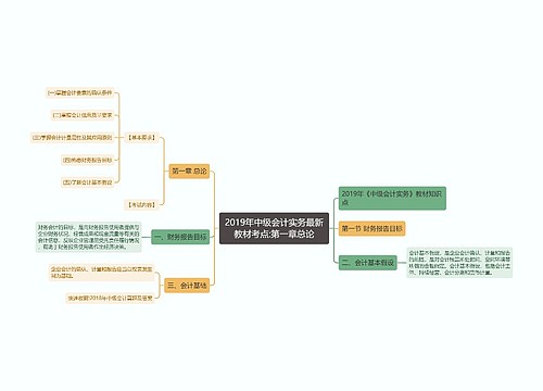 2019年中级会计实务最新教材考点:第一章总论