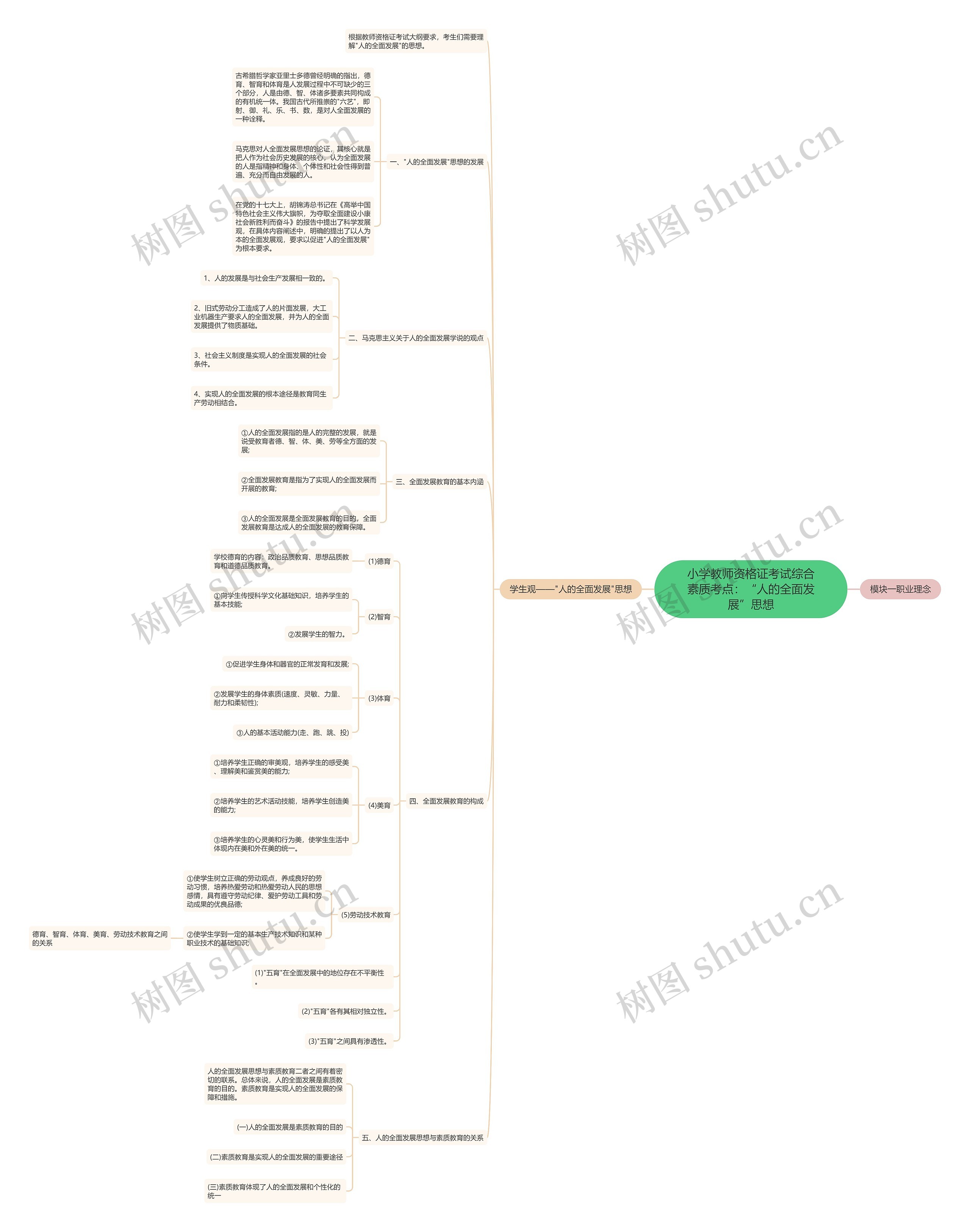 小学教师资格证考试综合素质考点:“人的全面发展”思想 小学教师资格证考试综合素质考点:“人的全面发展”思想