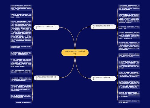 关于成长的作文六年级450字