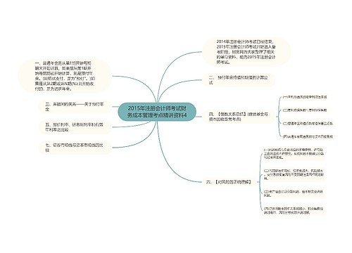 2015年注册会计师考试财务成本管理考点精讲资料4