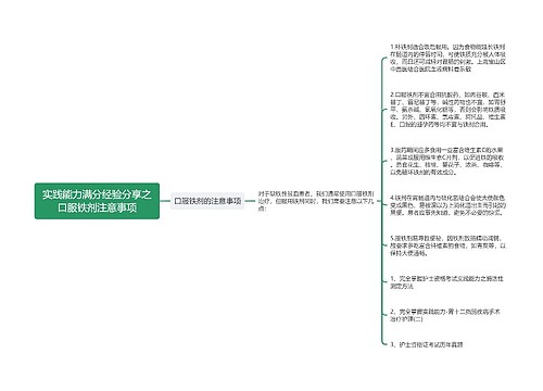 实践能力满分经验分享之口服铁剂注意事项