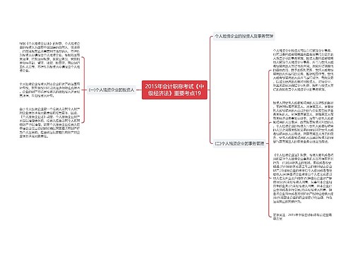 2015年会计职称考试《中级经济法》重要考点19