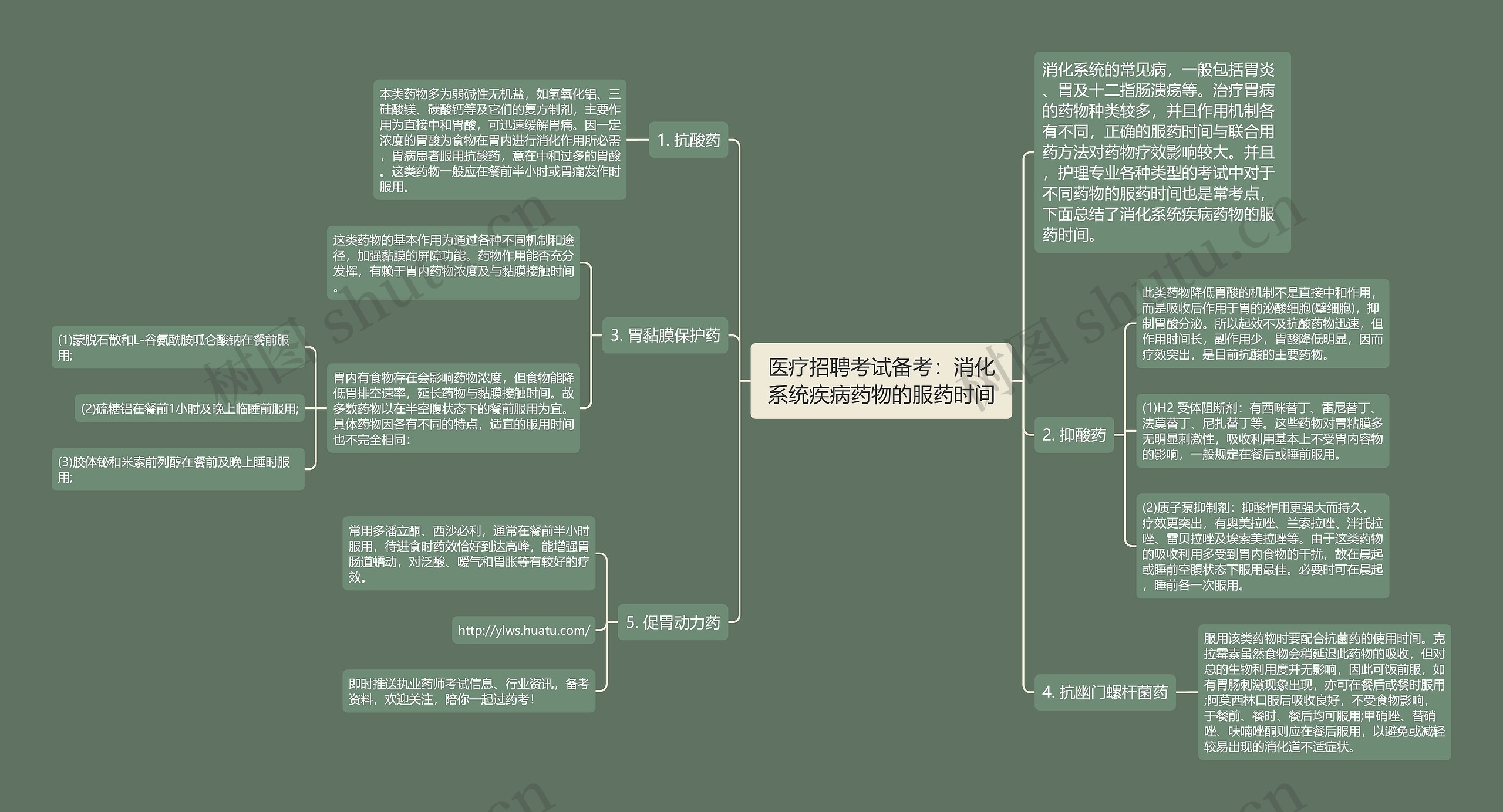 医疗招聘考试备考：消化系统疾病药物的服药时间