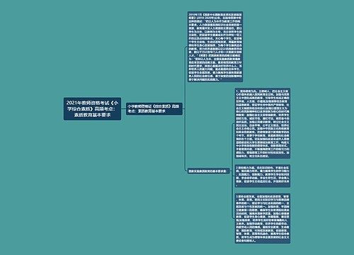 2021年教师资格考试《小学综合素质》高频考点：素质教育基本要求
