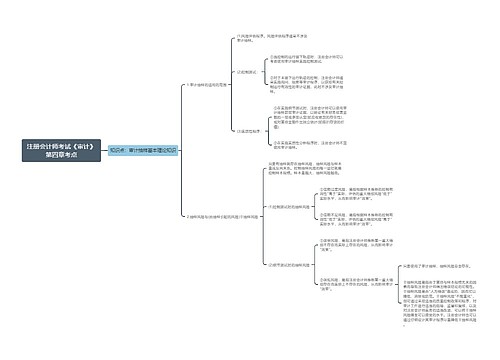 注册会计师考试《审计》第四章考点