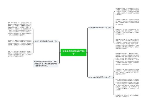 初中生春节拜年周记300字