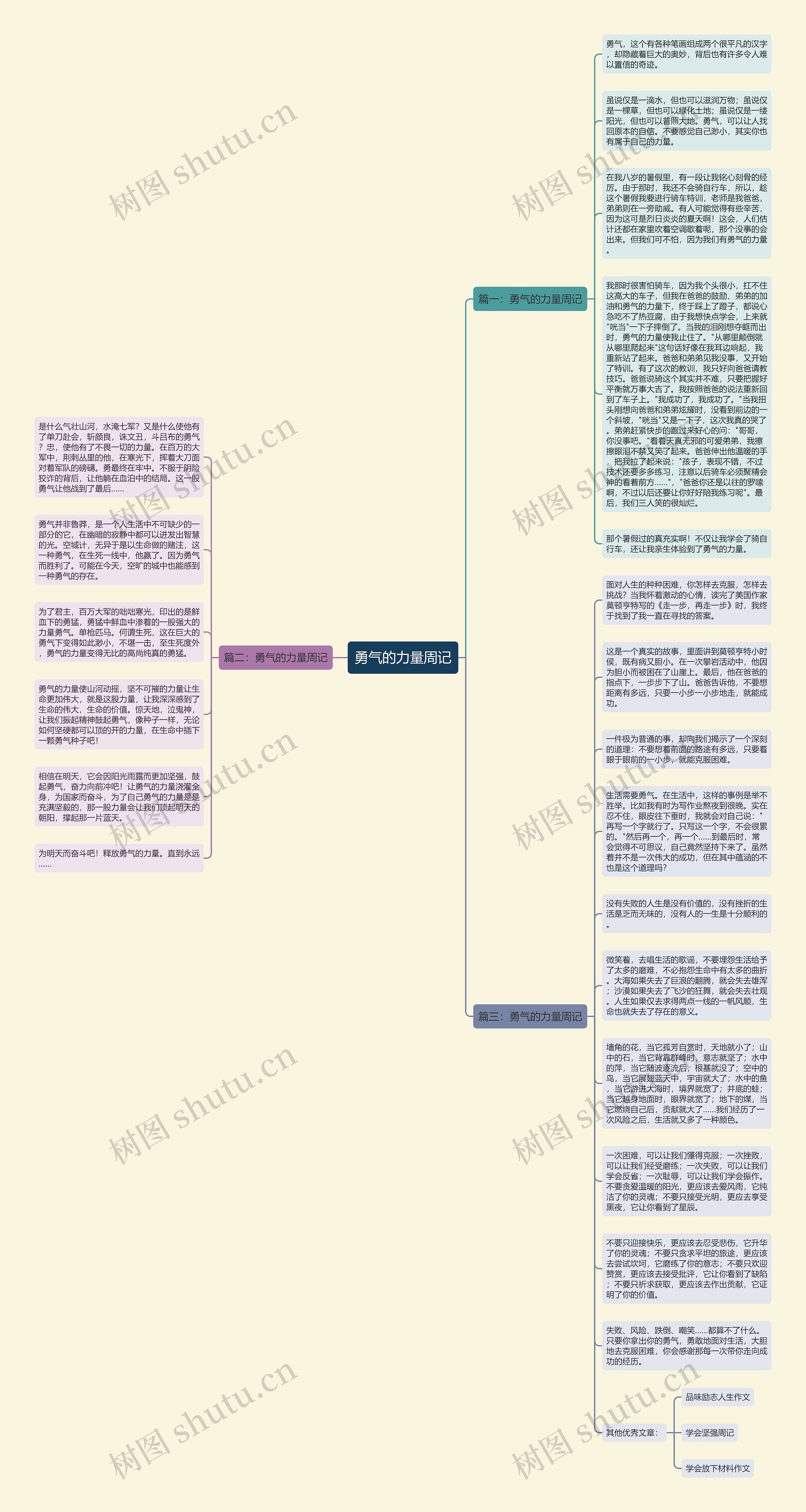 勇气的力量周记思维导图