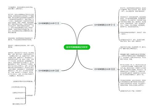 初中写事情周记300字