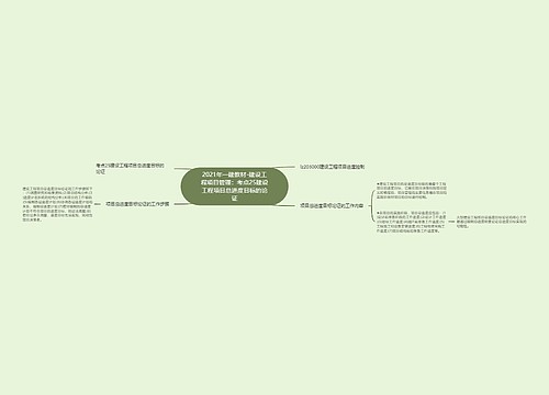 2021年一建教材-建设工程项目管理：考点25建设工程项目总进度目标的论证