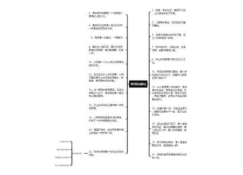 常用比喻句