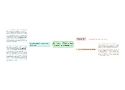 2015年会计职称考试《中级会计实务》重要考点7