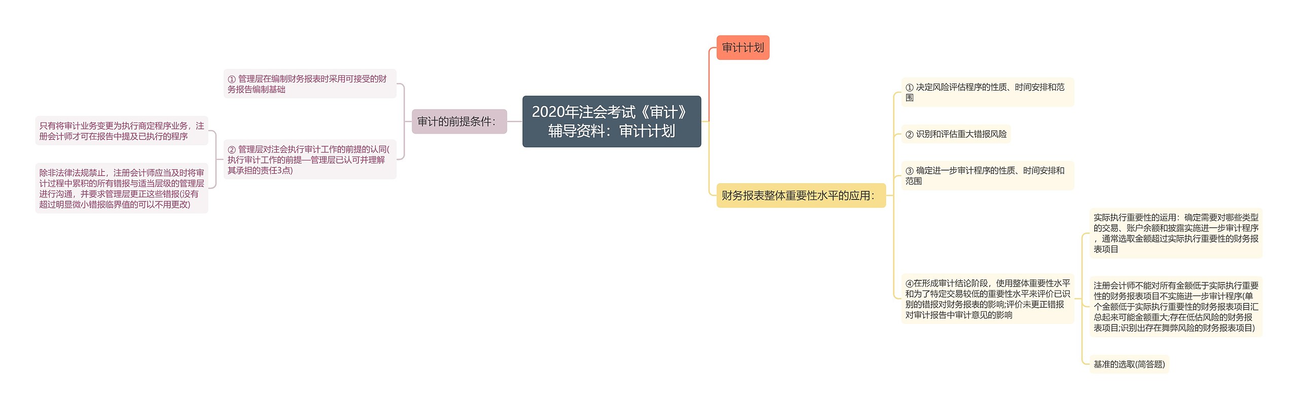 2020年注会考试《审计》辅导资料：审计计划