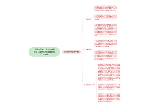 2018中级会计职称财务管理第三章第四节:预算的执行与考核