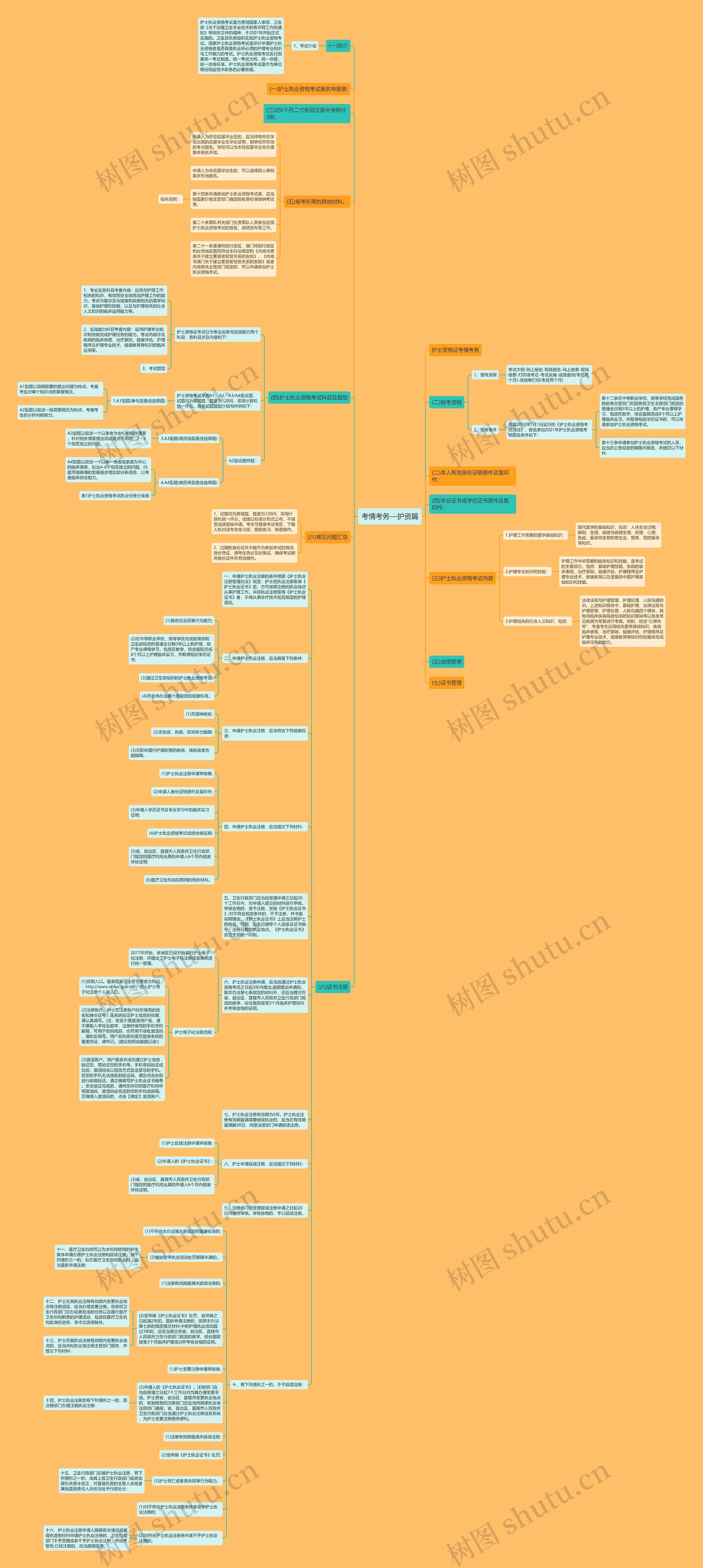 考情考务—护资篇思维导图_编号c1679859-TreeMind树图