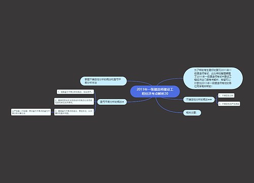 2011年一级建造师建设工程经济考点解析20