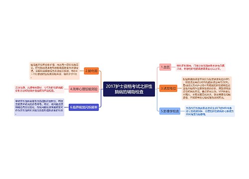 2017护士资格考试之肝性脑病的辅助检查