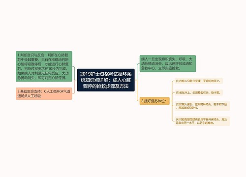 2019护士资格考试循环系统知识点详解：成人心脏骤停的抢救步骤及方法