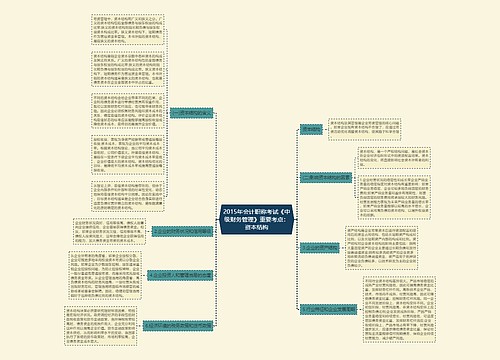 2015年会计职称考试《中级财务管理》重要考点：资本结构
