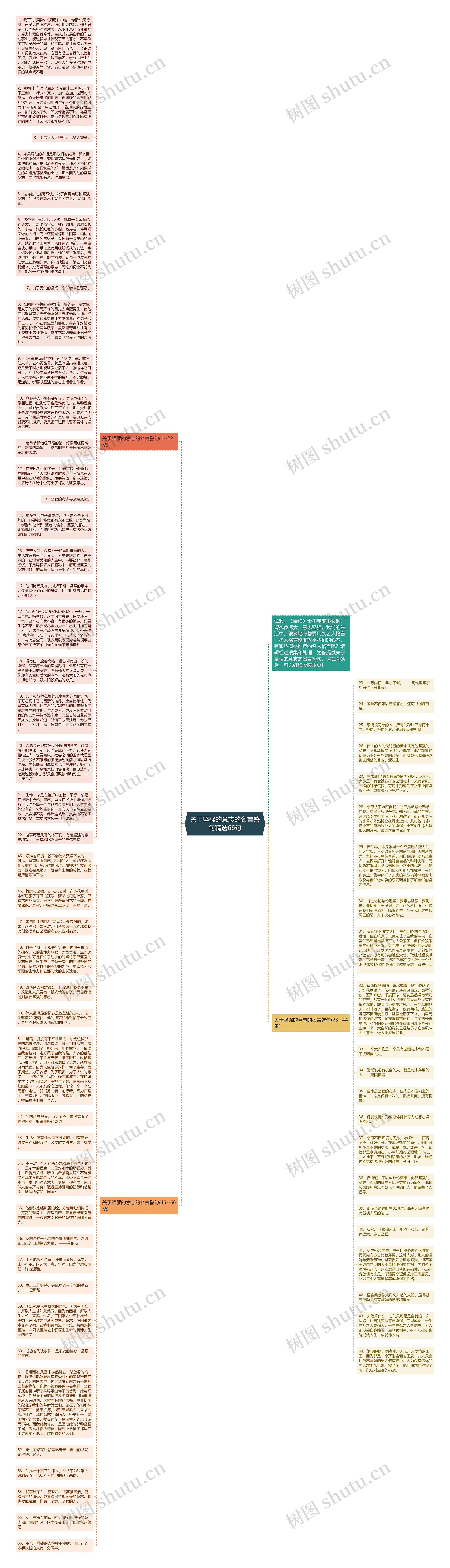 关于坚强的意志的名言警句精选66句思维导图