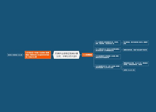 天津护士资格证各类计算公式、诊断公式大全8