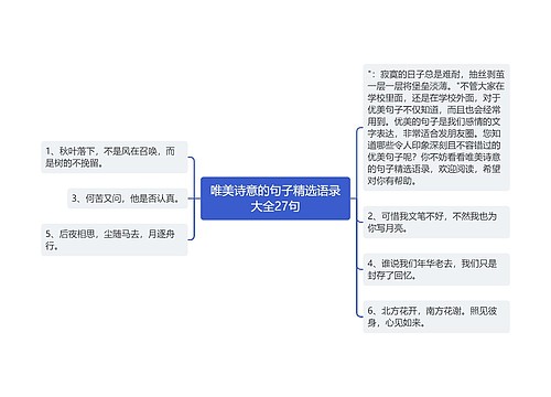 唯美诗意的句子精选语录大全27句