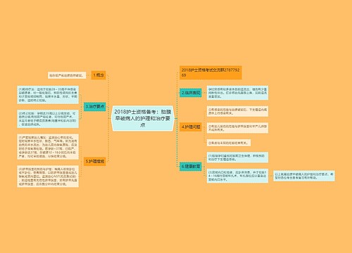 2018护士资格备考：胎膜早破病人的护理和治疗要点