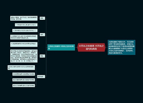 大而化之的意思 大而化之造句和典故