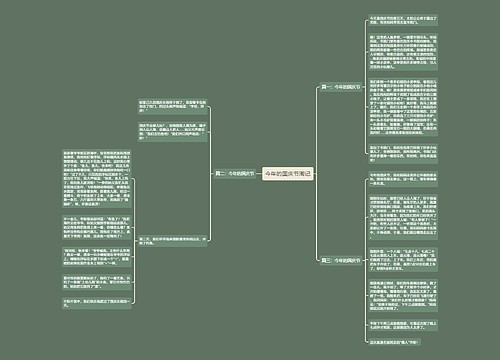 今年的国庆节周记