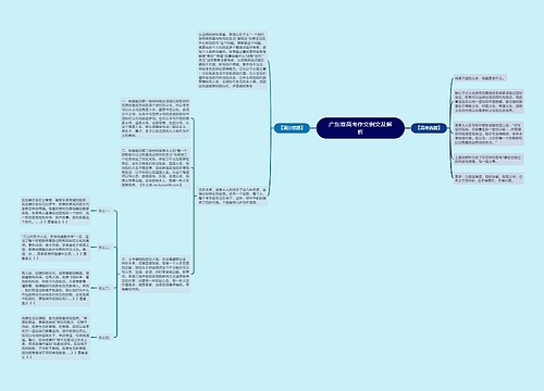 广东卷高考作文例文及解析