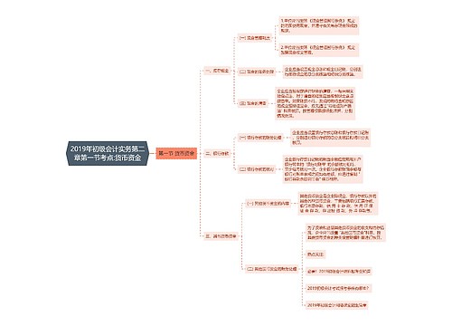 2019年初级会计实务第二章第一节考点:货币资金