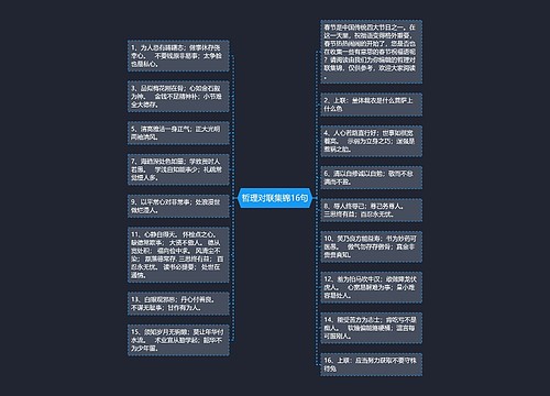 哲理对联集锦16句