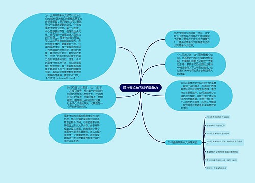 高考作文放飞孩子想象力