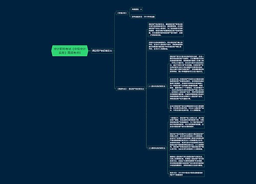 会计职称考试《中级会计实务》高频考点6