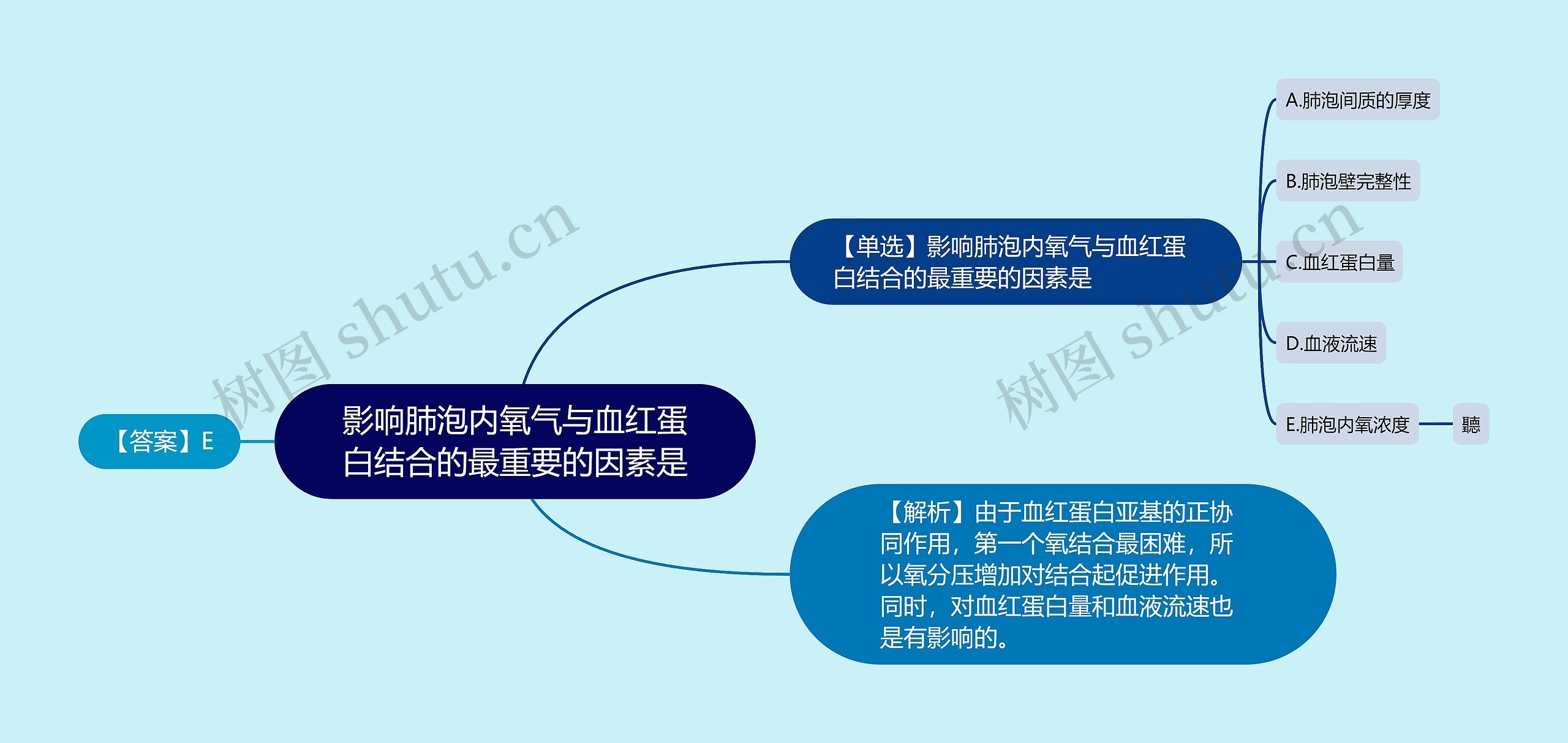 影响肺泡内氧气与血红蛋白结合的最重要的因素是