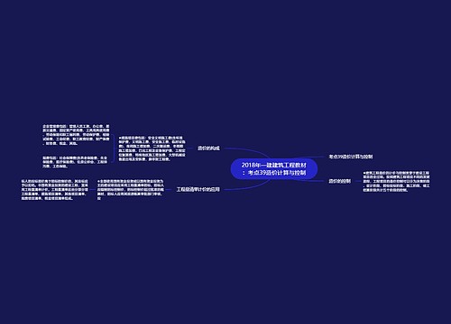 2018年一建建筑工程教材:考点39造价计算与控制 2018年一建建筑工程教材:考点39造价计算与控制