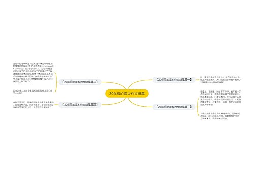 20年后的家乡作文结尾
