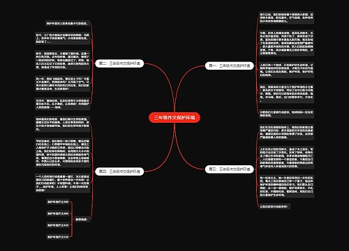 三年级作文保护环境