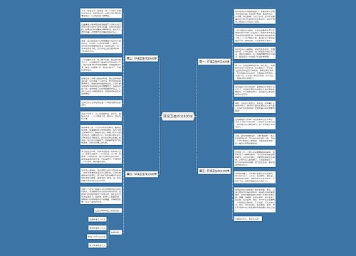 环保卫生作文400字