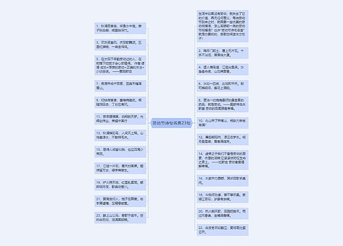 劳动节诗句名言23句