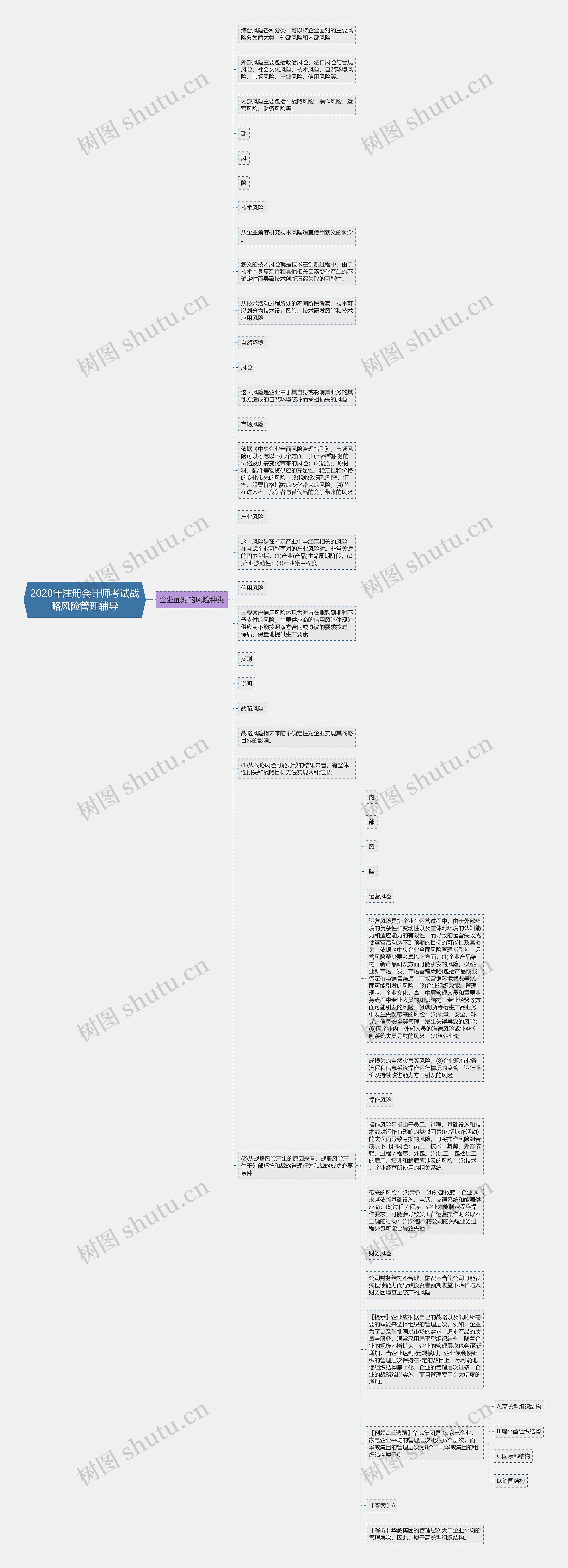 2020年注册会计师考试战略风险管理辅导思维导图