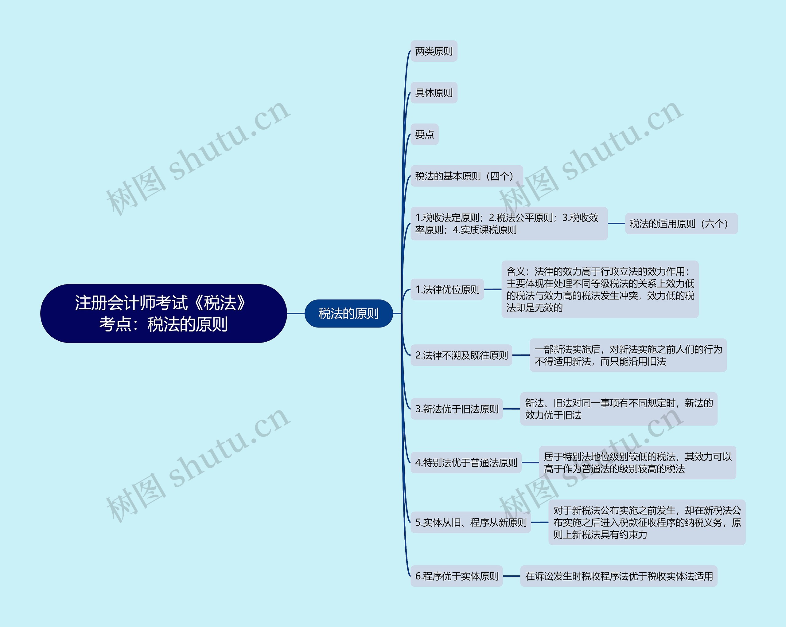 注册会计师考试《税法》考点：税法的原则