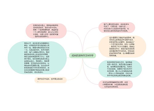 成长的滋味作文600字