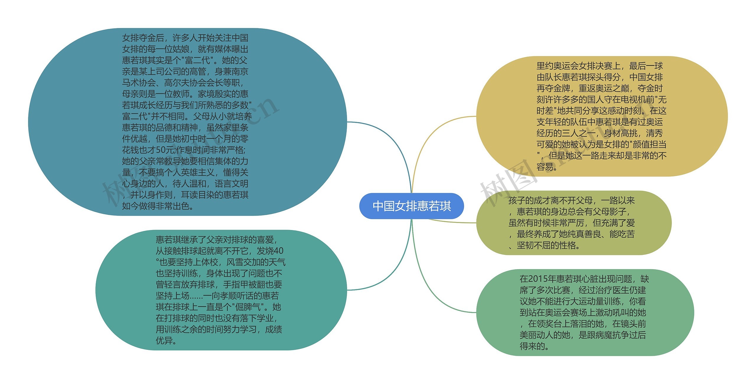 中国女排惠若琪思维导图