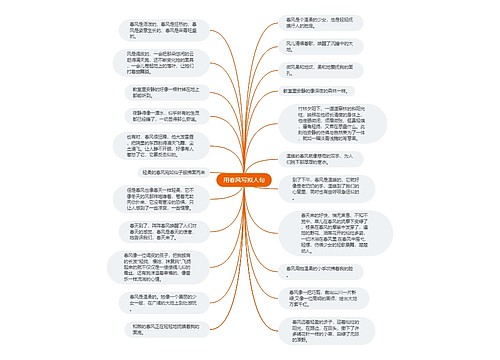 用春风写拟人句