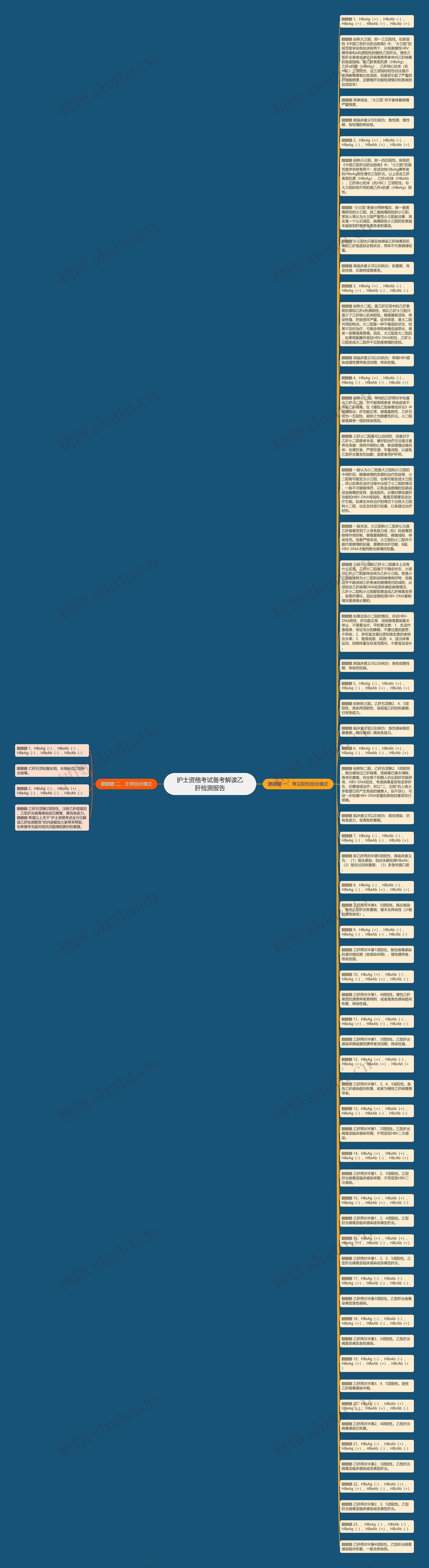 护士资格考试备考解读乙肝检测报告思维导图