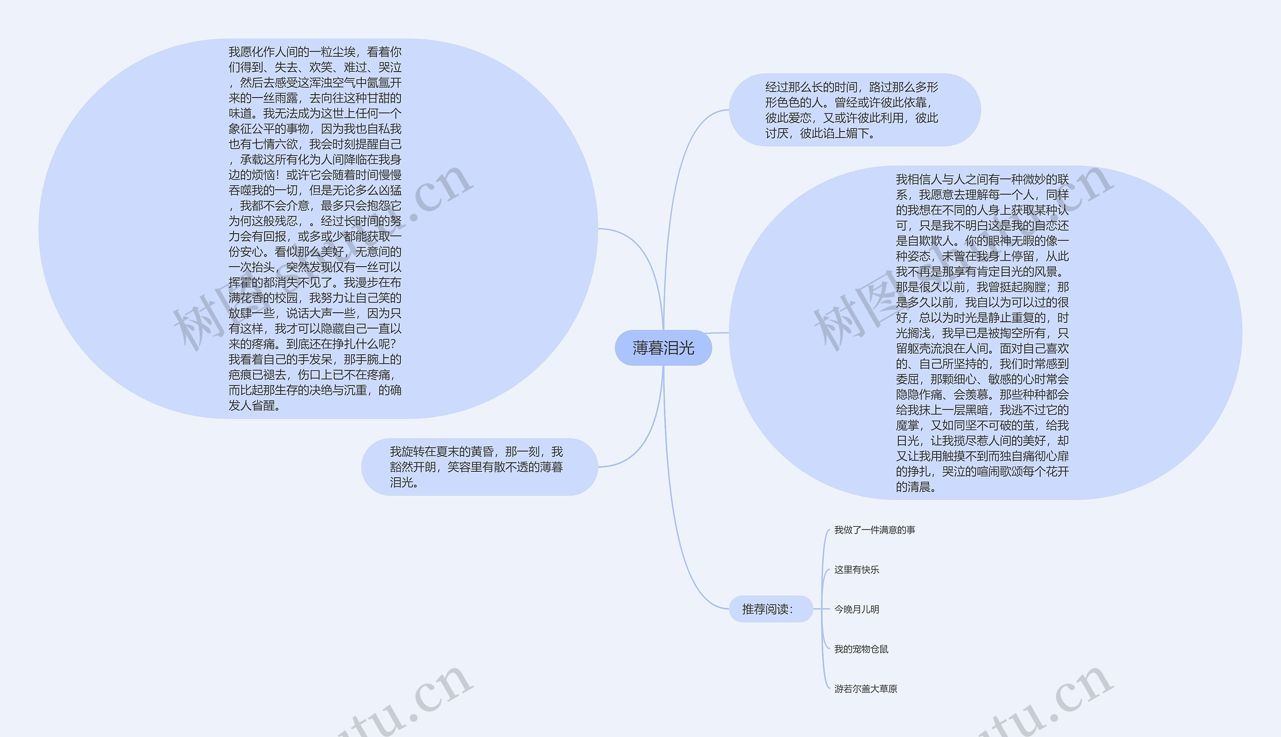 薄暮泪光思维导图