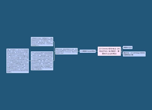 2015年会计职称考试《中级经济法》考点解析：普通合伙企业的概念