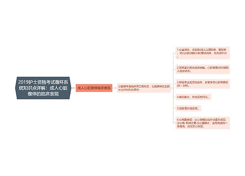 2019护士资格考试循环系统知识点详解：成人心脏骤停的临床表现