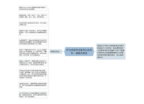 护士资格考试备考必选资料：胰腺炎概述