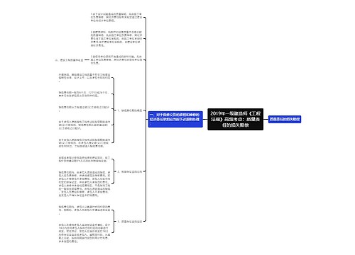 2019年一级建造师《工程法规》高频考点：质量责任的损失赔偿